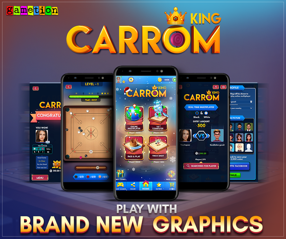 Carrom King updated with Brand New Graphics